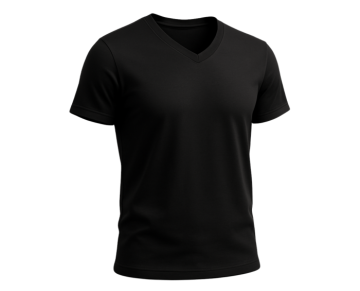 Siyah V Yaka Tshirt