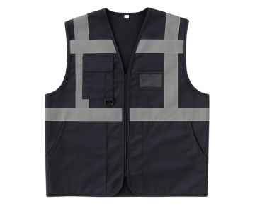  Siyah Yönetici/Mühendis İkaz Yeleği