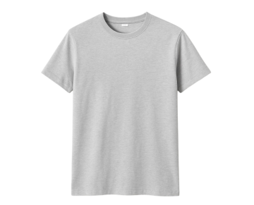 Gri Bisiklet Yaka Tshirt