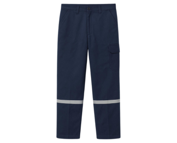 Lacivert Yazlık Reflektifli Gabardin İş Pantolonu