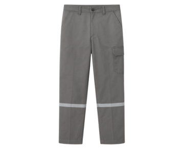 Gri Kışlık Reflektifli Gabardin İş Pantolonu 