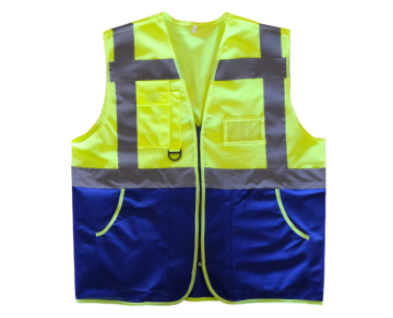 Sarı Lacivert Yönetici/Mühendis Yeleği