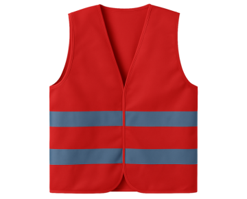 Kırmızı Standart İkaz Yeleği