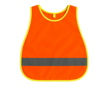 Turuncu Reflektifli Gezi Önlüğü